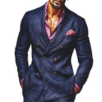 Men's Retro Casual Solid Color Blazer MTA2679L5TO