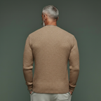 Men's Classic Casual Slub Yarn Ribbed Slim-fit Long-sleeved Shirt MTA2430L6K