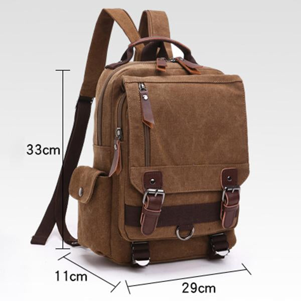 CASUAL CANVAS OUTDOOR TRAVEL BACKPACK 52963602M